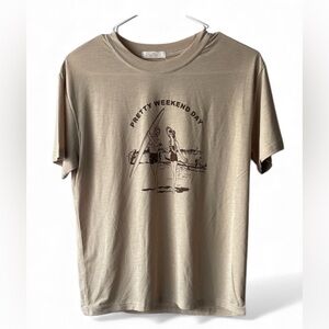 Pretty Weekend Day Beige T-Shirt